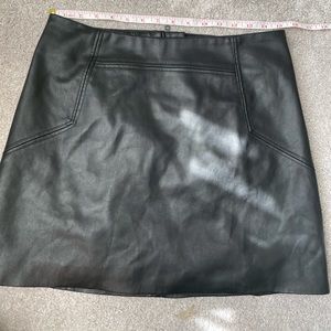 Faux leather mini skirt H&M